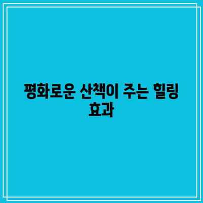 양평에서의 평화로운 가을 산책: 물소리길 5코스