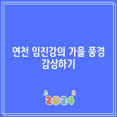 경기도 가을색으로 물든 연천 임진강 댑싸리공원