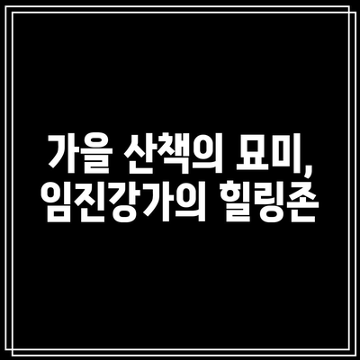 임진강가의 화려한 가을, 댑싸리공원 산책