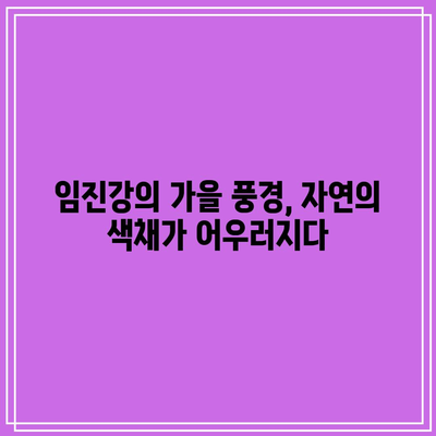 임진강가의 화려한 가을, 댑싸리공원 산책