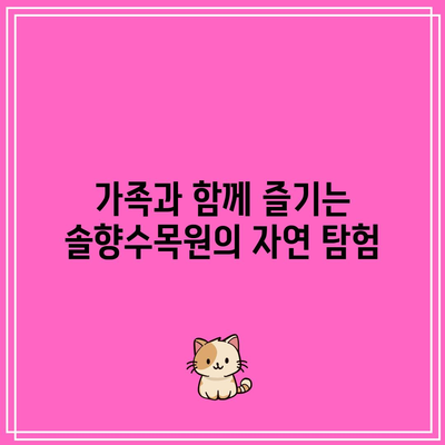 가을 여행지 추천 강릉 호린파크와 솔향수목원