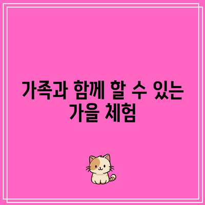 국내 가볼만한 가을 여행지 BEST