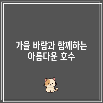 국내 가을이면 놓치지 마세요! 절경 5선