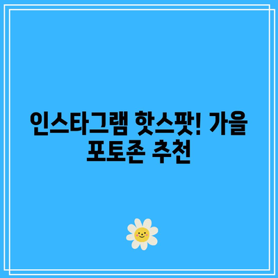 가을 여행의 꽃밭 포토존 스팟