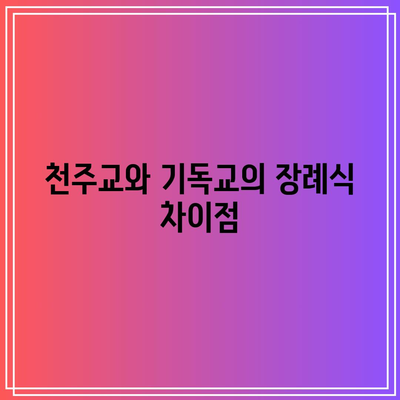 천주교, 기독교 장례식장 조문법