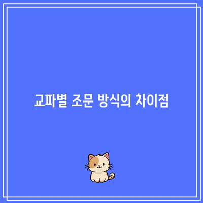 교파별 장례식장 조문 예절