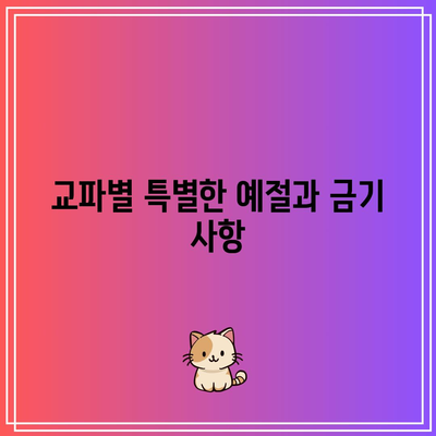 교파별 장례식장 조문 예절