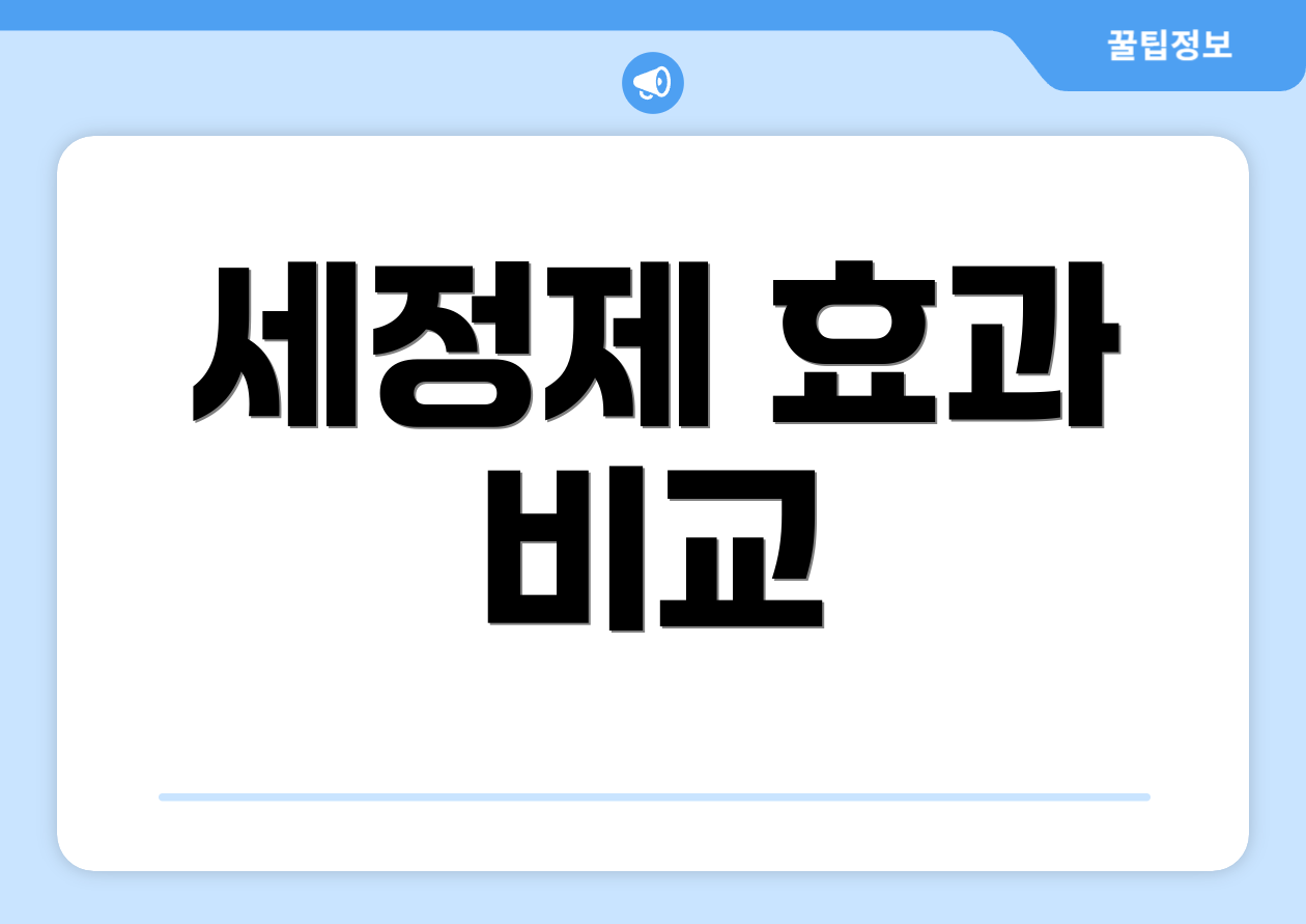세정제 효과 비교