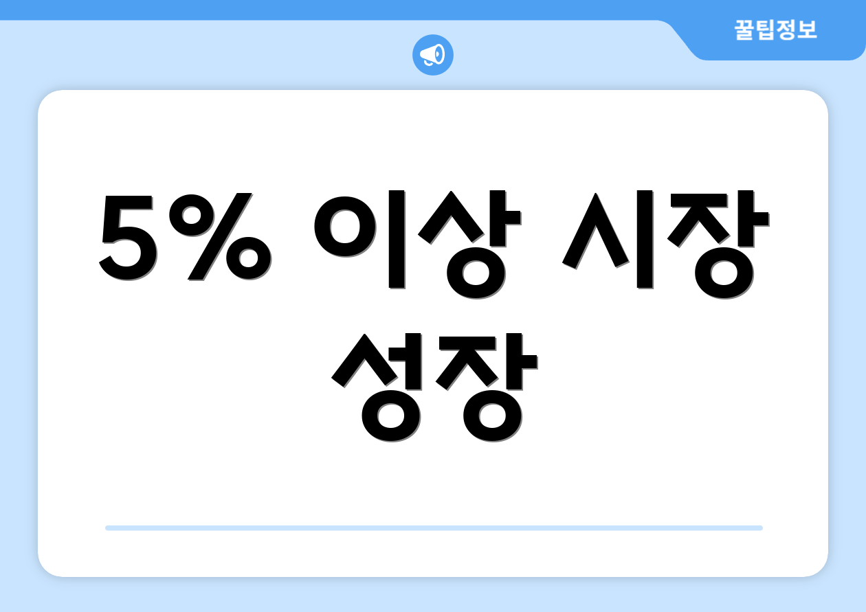 5% 이상 시장 성장