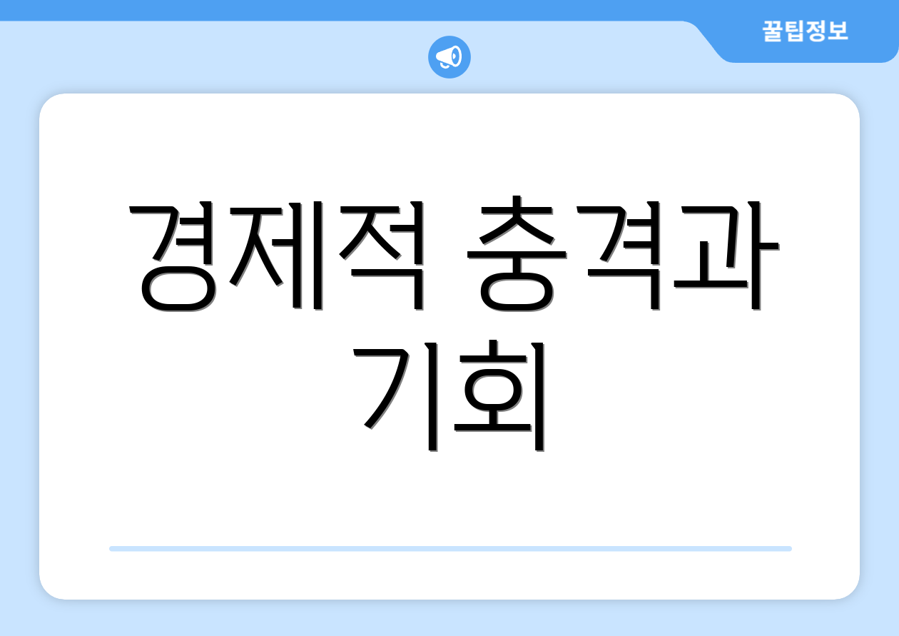 경제적 충격과 기회