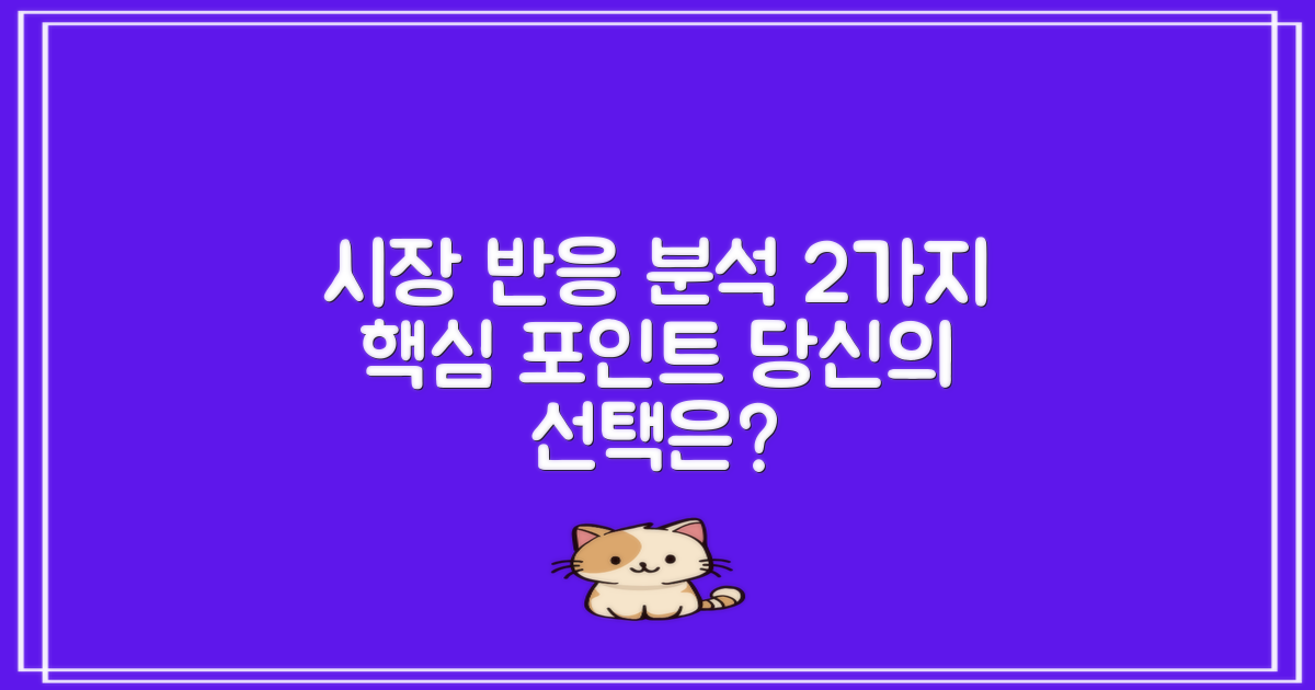 2가지 시장 반응
