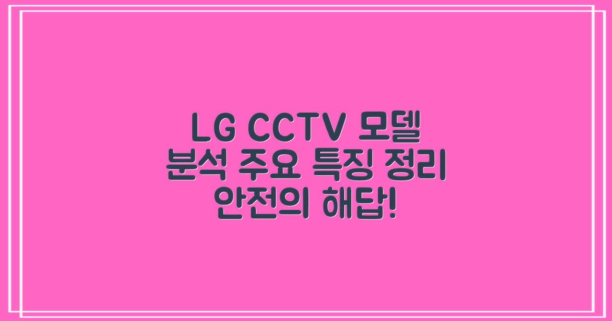 lgCCTV 주요 모델 분석