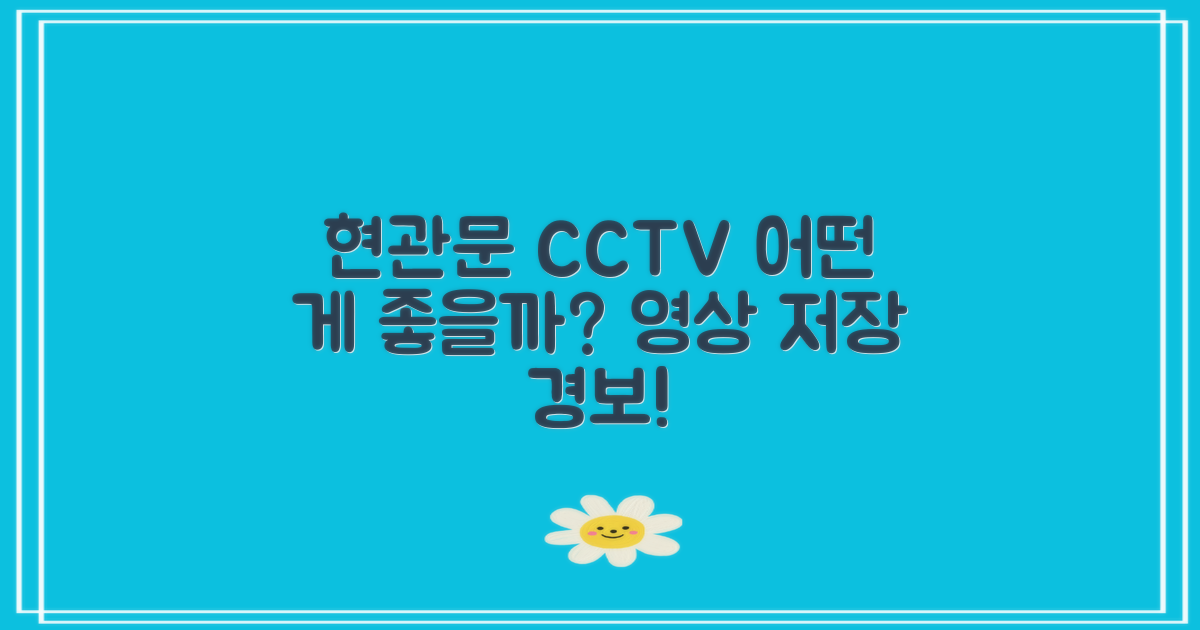 현관문CCTV 어떤 게 좋을까?영상저장·경보기능 분석